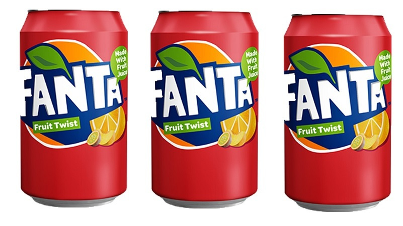 Газированный напиток Fanta Fruit Twist / Лимонад Фанта Фруктовый Твист 330 мл 3 шт (Польша)  #1