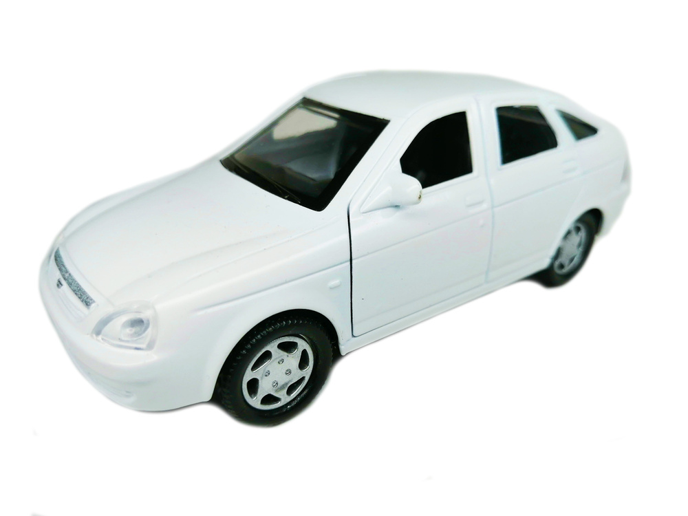 Модель автомобиля LADA Priora белая 11.5см #1