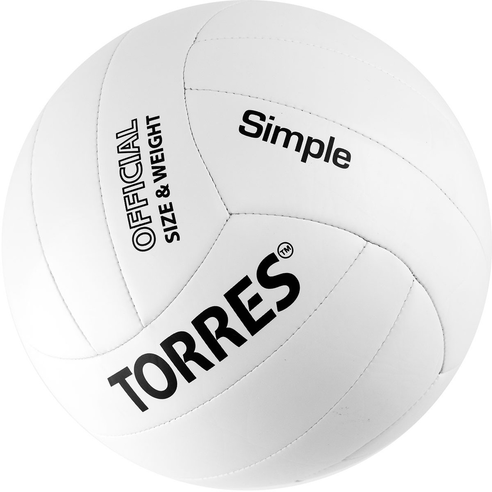 Мяч волейбольный TORRES Simple V32105; белый - купить по выгодной цене ...