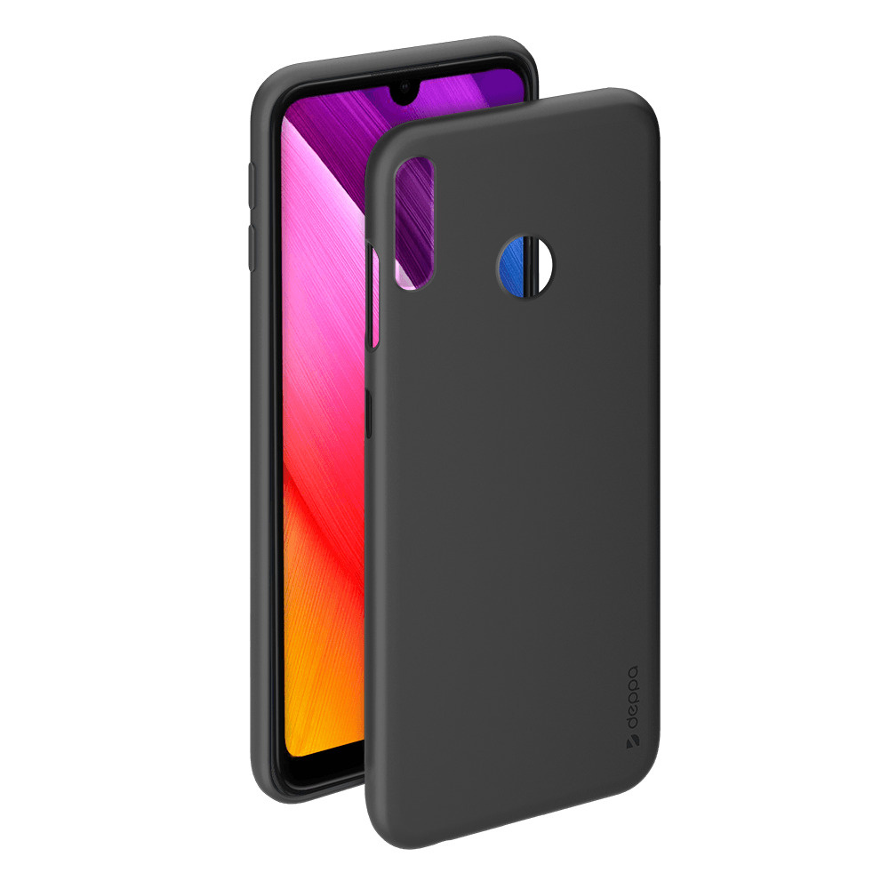 Чехол Gel Color Case для Huawei Y7 (2019), черный, TPU, Deppa, 86660 #1