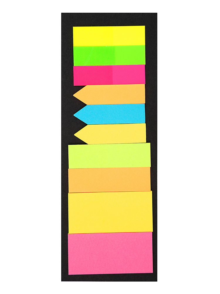Набор самоклеющихся закладок Asmar, 10 х 40 мм, разноцветный, 200 шт.  #1