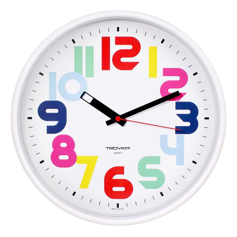 Часы настенные Troyka модель77, диаметр 305мм, пластик 77771712 #1