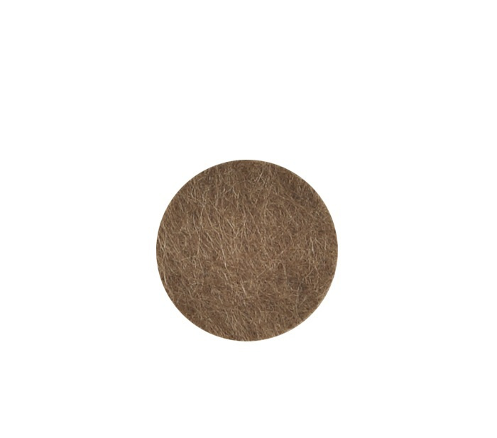 Подпятник войлочный самоклеящийся d-24 мм, цвет коричневый, 32 штуки  #1