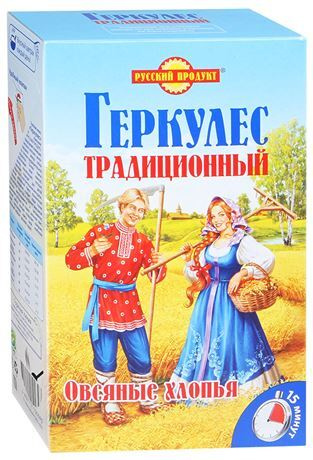Овсяные хлопья РУССКИЙ ПРОДУКТ Геркулес Традиционный, 500 г, 3 упаковки  #1