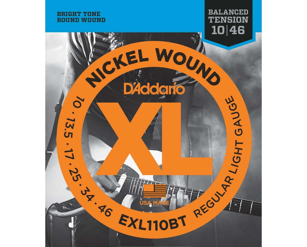 Комплект струн для электрогитары D'ADDARIO EXL110BT Regular Light, 10-46  #1