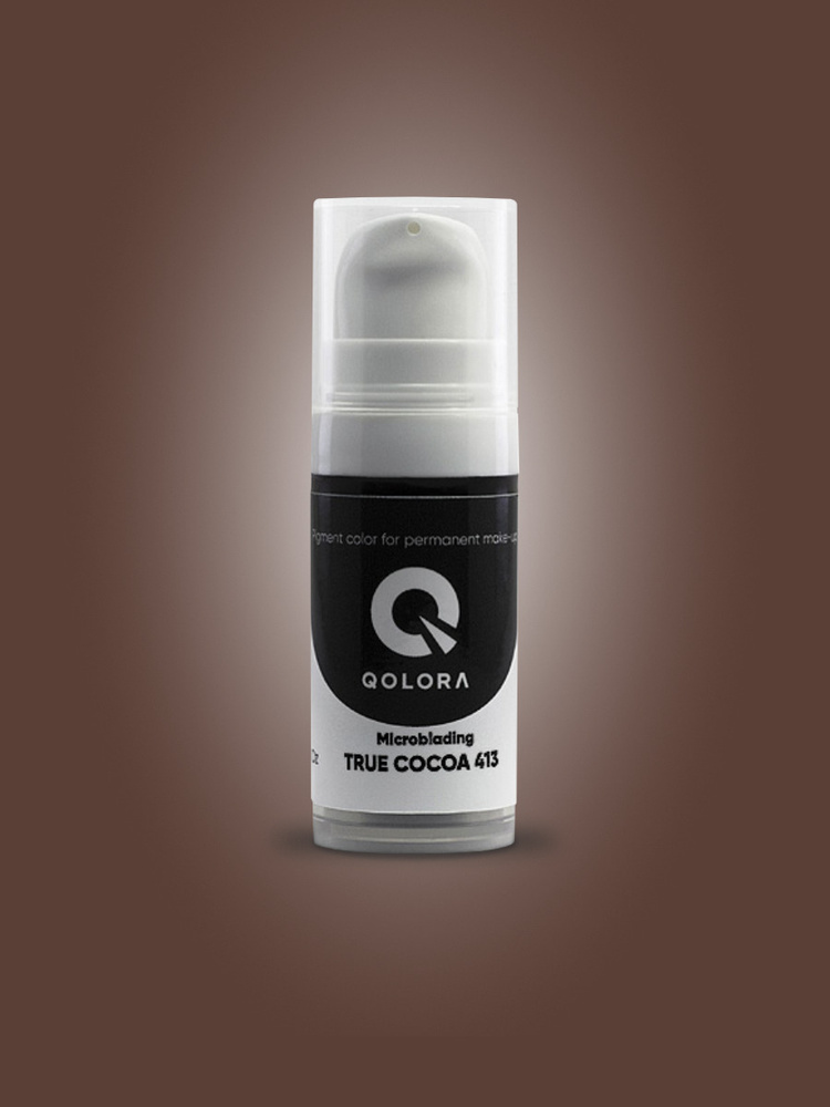 QOLORA / Густые пигменты для микроблейдинга и аппаратного татуажа True Cocoa 413 Настоящее какао / ТЕПЛЫЙ #1