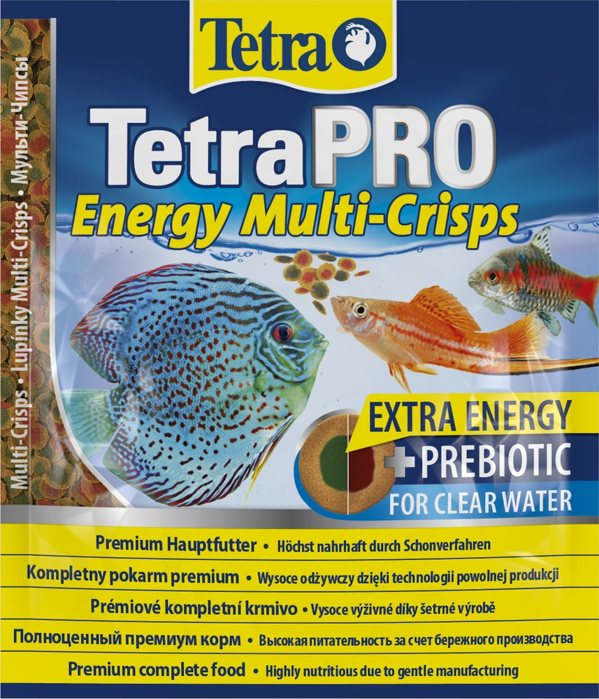 Корм сухой для рыб TetraPro Energy Multi-Crisps 12гр пакетик, чипсы для повышения энергии  #1