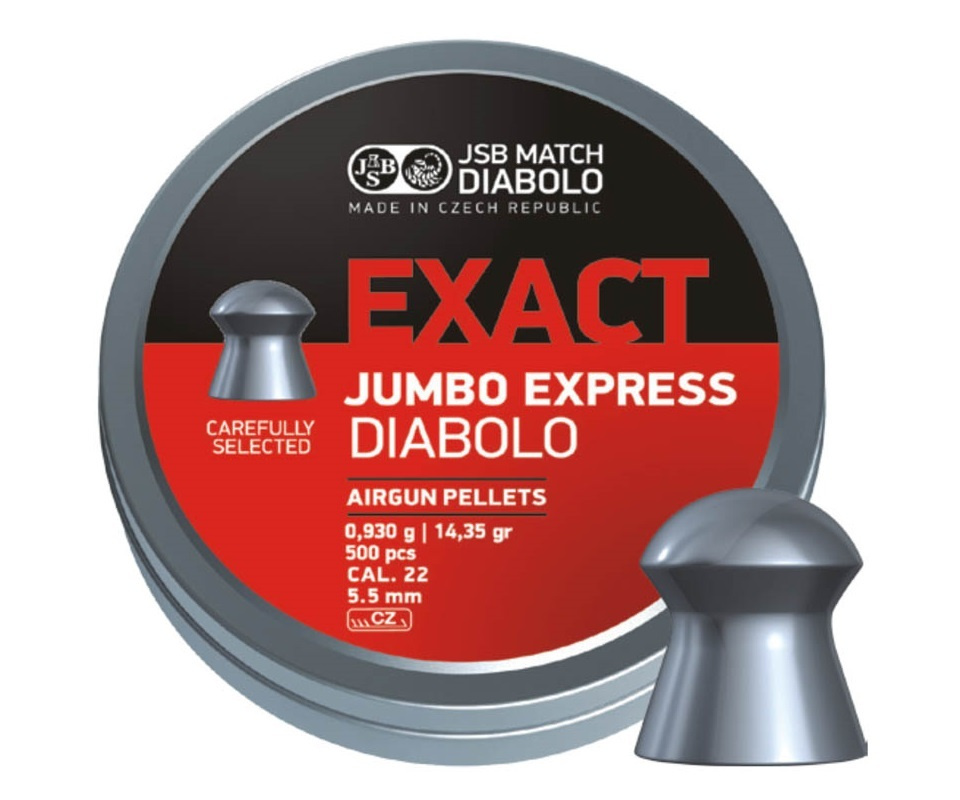 Пули JSB Exact Jumbo Express Diabolo 5,5 мм, 0,93 г (500 штук) #1