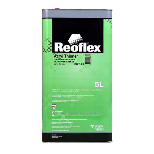 Разбавитель Reoflex для акриловых ЛКМ стандартный 5л. #1