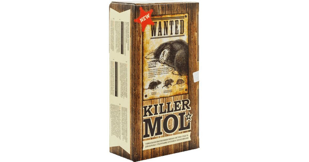 Killer Mol (Киллер Мол) средство от кротов, землероек, слепышей, мышей, крыс, полевок, 460 гр. (набор) #1