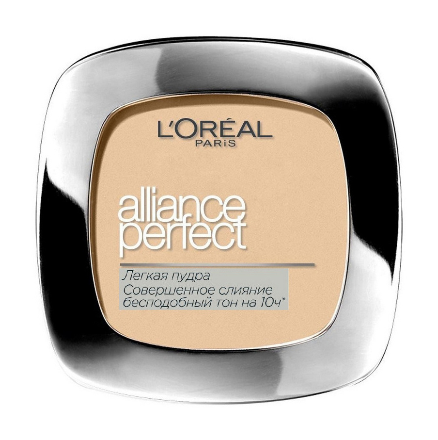 L'OREAL PARIS Пудра компактная Alliance Perfect, 9 г, D5 Золотисто-бежевый  #1