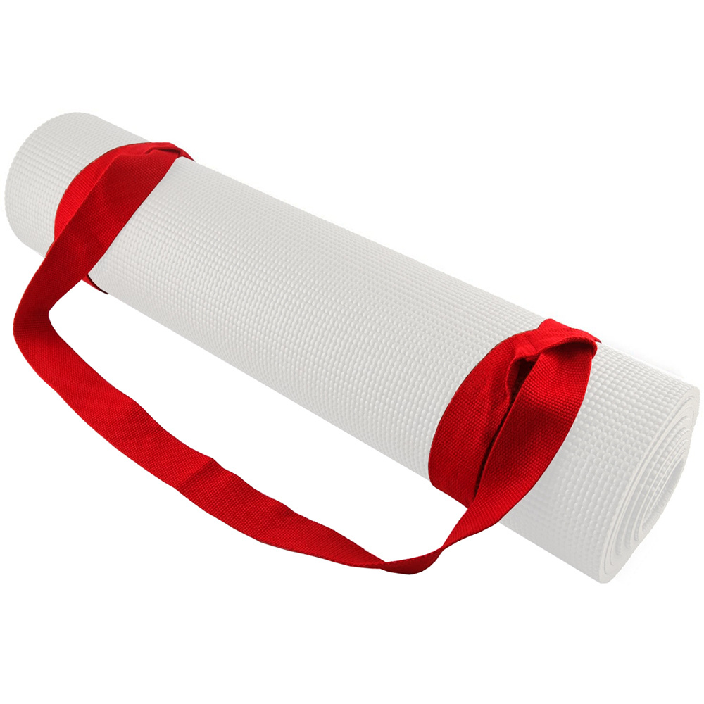 Ремешок для переноски ковриков и валиков Larsen СS 160 x 3,8 см красный (хлопок)  #1