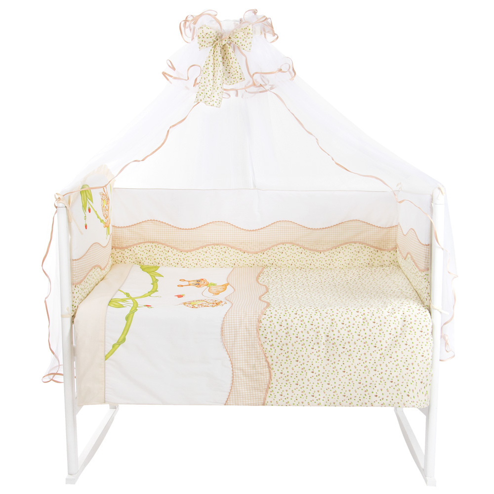 Комплект в кроватку для новорожденного Золотой Гусь Улыбка комплект в кроватку для новорожденного с бортиками #1