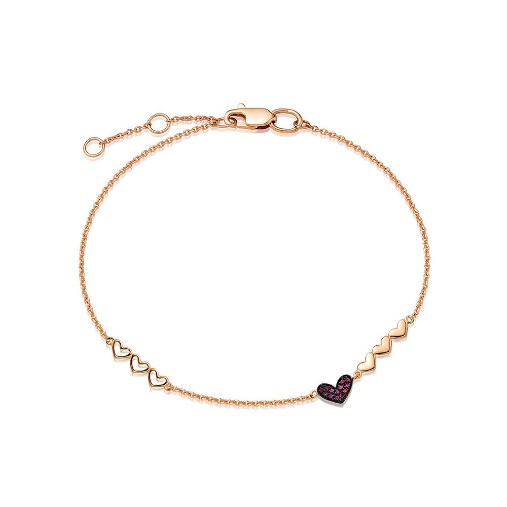 Vesna jewelry Браслет на ногу Золотой браслет цепочка с природным рубином -купить с доставкой по выгодным ценам в интернет-магазине OZON (373803327)