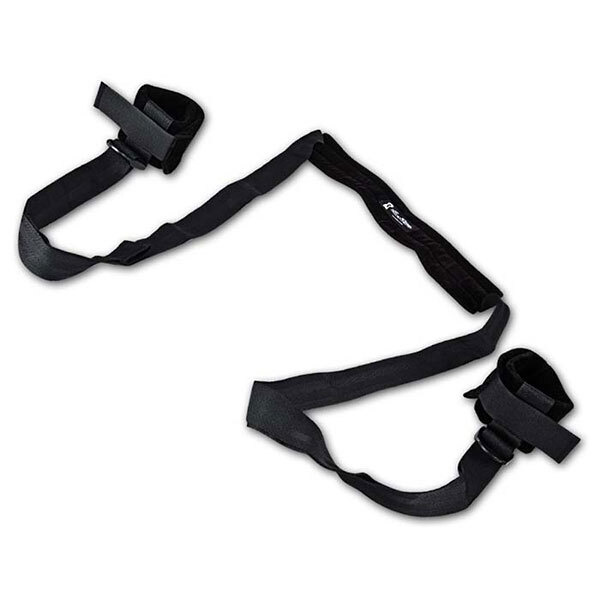 Черная поддержка с подкладкой для комфорта шеи с манжетами на лодыжки Черный Lux Fetish  #1