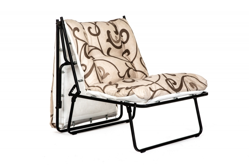 Раскладушка кресло-кровать OLSA Лира 195х65х39.5 см, нагрузка до 120 кг., матрас в комплекте  #1