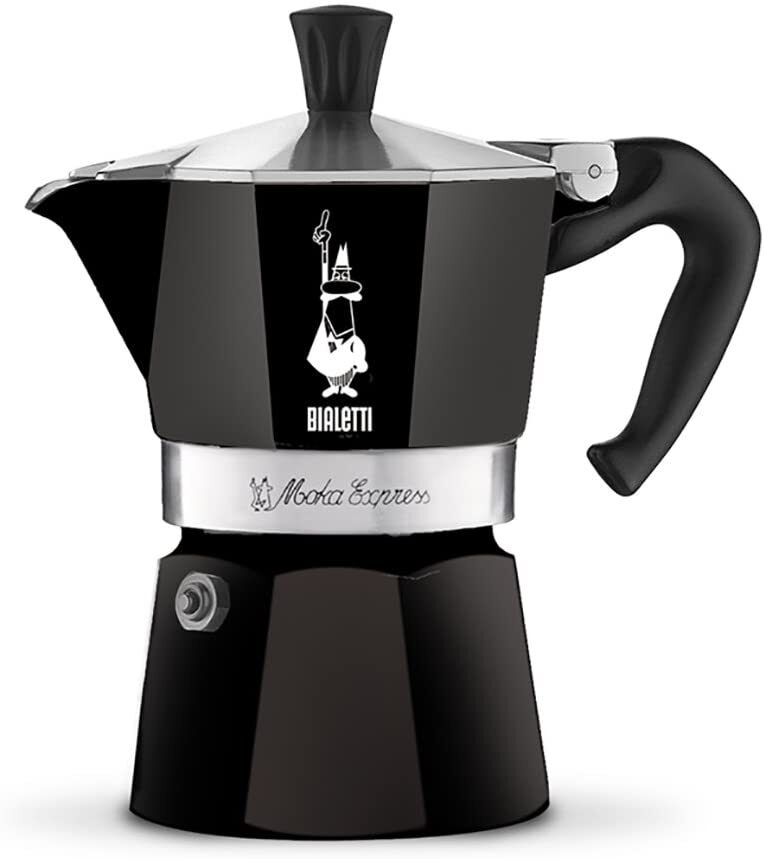 Гейзерная кофеварка Bialetti "Moka Express" Чёрная, на 3 чашки #1