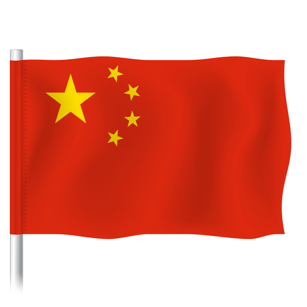 Флаг Китая / Флаг КНР Китайской народной республики / 90x135 см.  #1