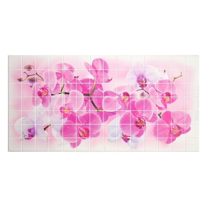 Панель ПВХ Мозаика Орхидея Розея 480*955*0,2мм #1
