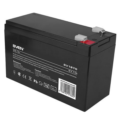 Аккумуляторная батарея для ИБП любых торговых марок, 12 В, 7 Ач, 151х65х100 мм, SVEN, SV-0222007  #1