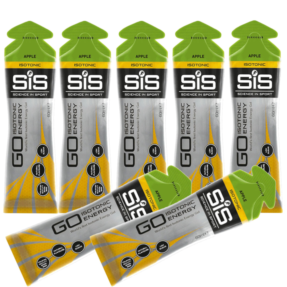 Энергетический гель SCIENCE IN SPORT (SiS) GO Isotonic Energy Gels 7 x 60 мл, Яблоко  #1