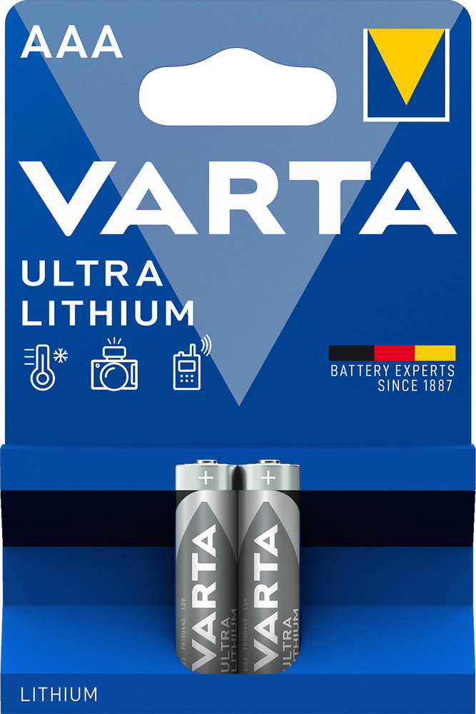 Varta Батарейка AAA, Литиевый тип, 1,5 В, 2 шт #1