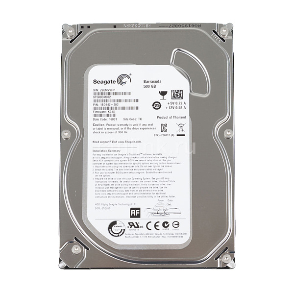 Seagate 500 ГБ Внутренний жесткий диск (st500dm002)  #1