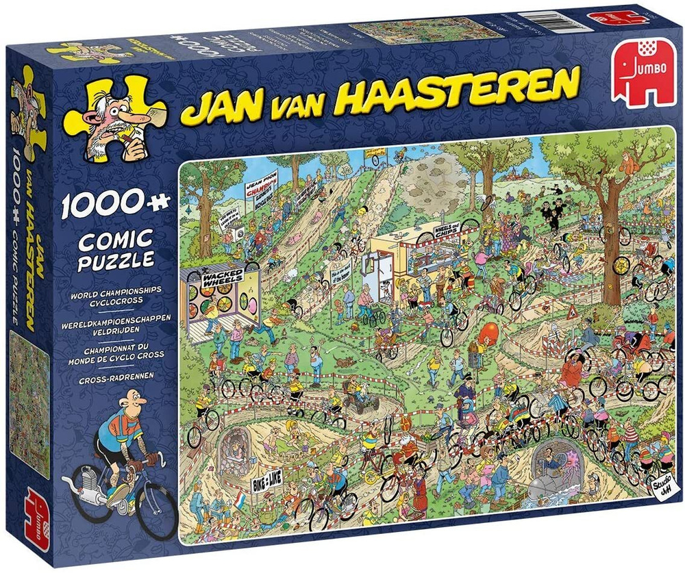 Пазл Jumbo 1000 деталей, элементов: Чемпионат мира по велоспорту (Jan Van Haasteren)  #1