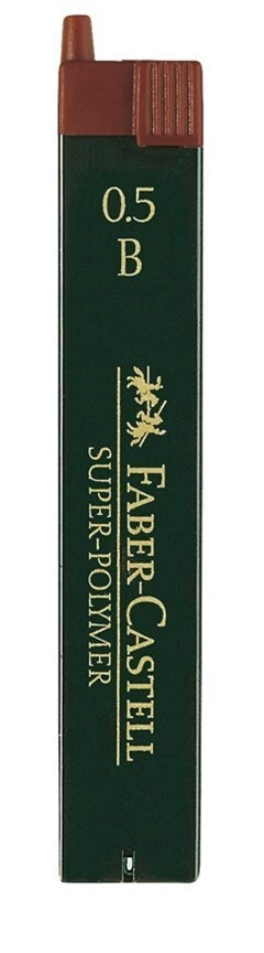 Грифели Faber-Castell Super-Polymer, 0,5мм, B, 12 шт #1