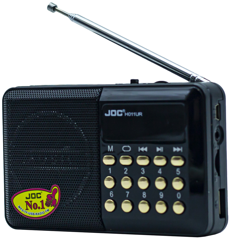 Радиоприемник JOC H011UR USB/SD/microSD/FM черный #1