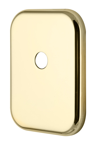 Декоративная Квадратная накладка ARMADILLO на цилиндр со штоком BK-DEC SQ (ATC Protector 1) GP-2 Золото #1
