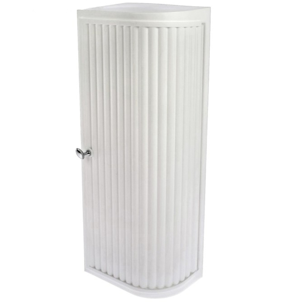 Шкафчик для ванной пластик, угловой правый, снежно-белый, Berossi, Hilton, АС 33201000  #1