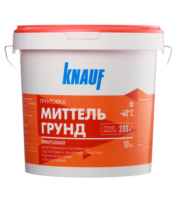 Грунт Knauf Миттельгрунд для впитывающих оснований концентрат 10 кг  #1