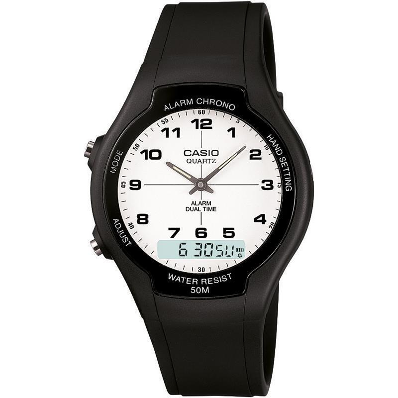 Японские мужские наручные часы Casio Collection AW-90H-7B с гарантией  #1