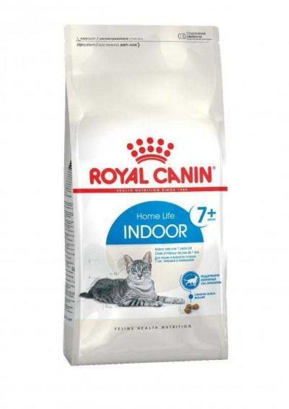 Корм для кошек Royal Canin Indoor 7+ Корм сухой сбалансированный для стареющих кошек, живущих в помещении, #1