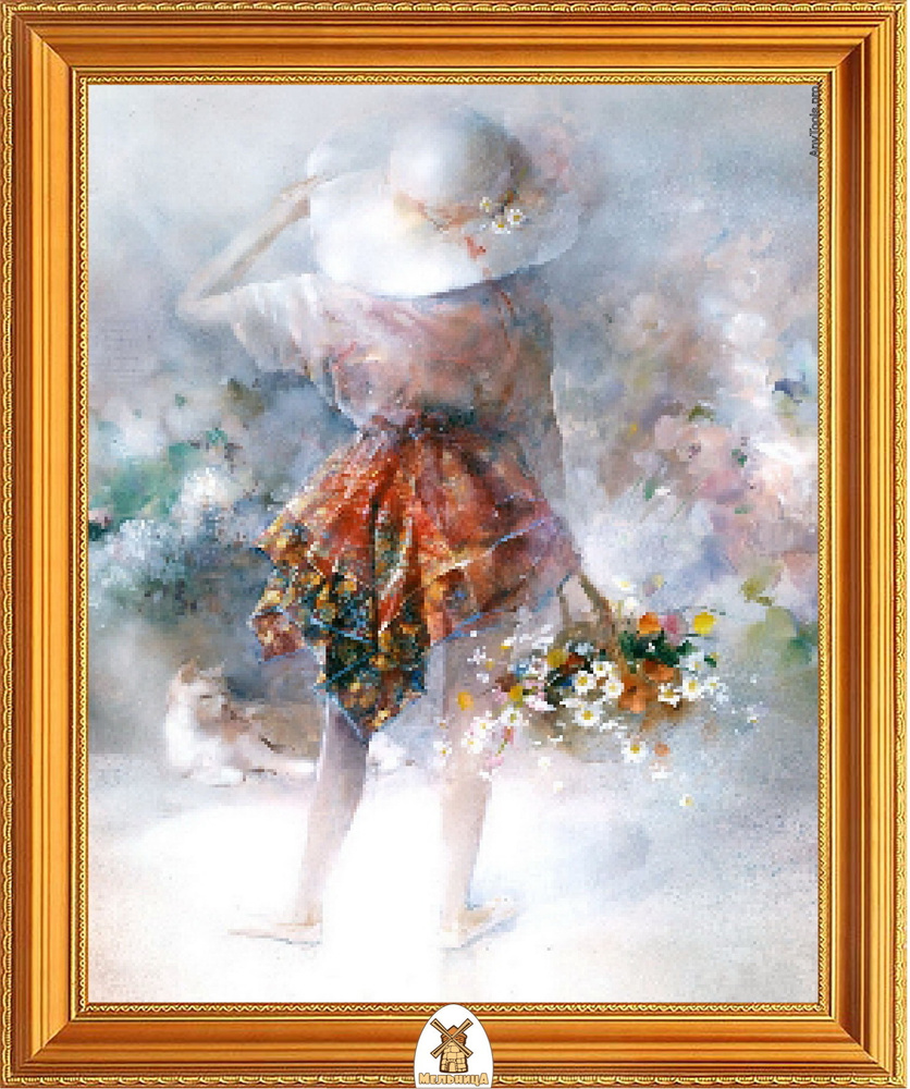 Алмазная мозаика 40*50 см. Полная выкладка. Картина из страз. Алмазная ...