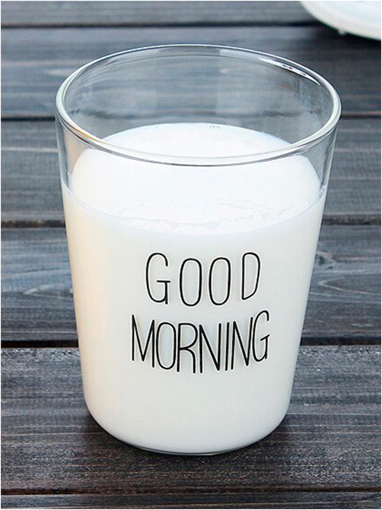 Стакан "Good Morning" KIMBERLY термостойкий стеклянный (черный), 400 мл.  #1