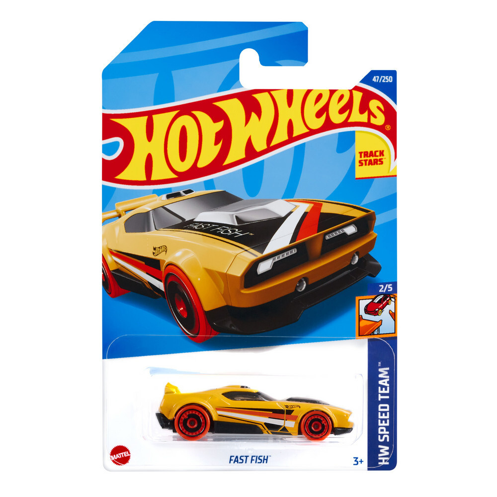 HCV61 Машинка металлическая игрушка Hot Wheels коллекционная модель FAST FISH  #1