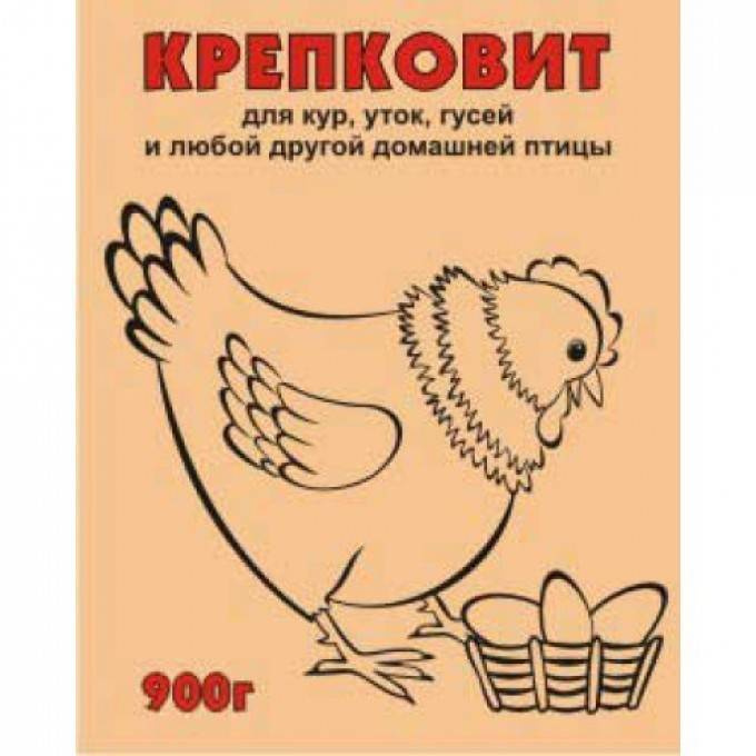 Кормовая добавка Крепковит для кур, уток, гусей и любой другой домашней птицы "Ваше Хозяйство", 900гр #1