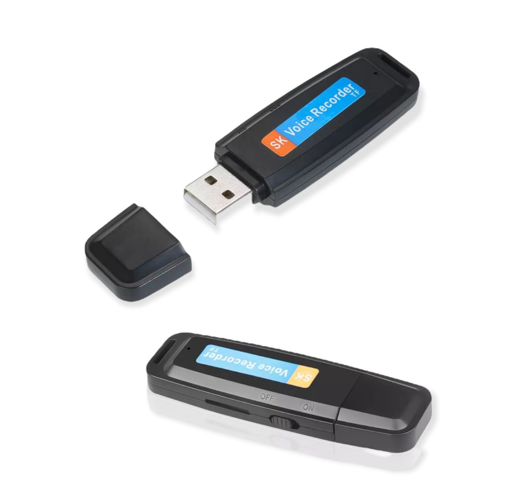 Портативный диктофон USB REC SK-001 / USB voice recorder/ диктофон / мини диктофон/ Черный  #1