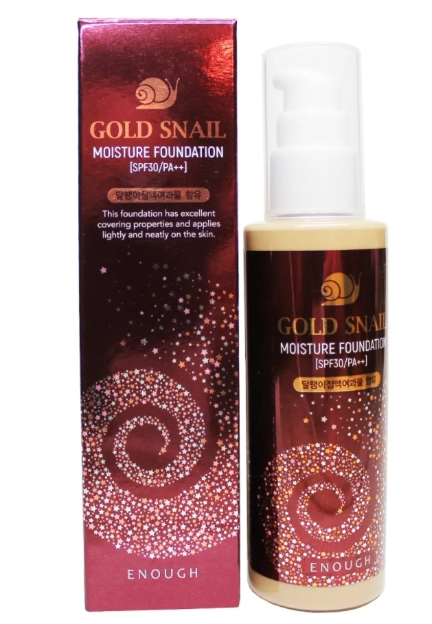 Enough Gold Snail Moisture Foundation SPF30/PA++ #21 Тональный крем с улиточным муцином  #1