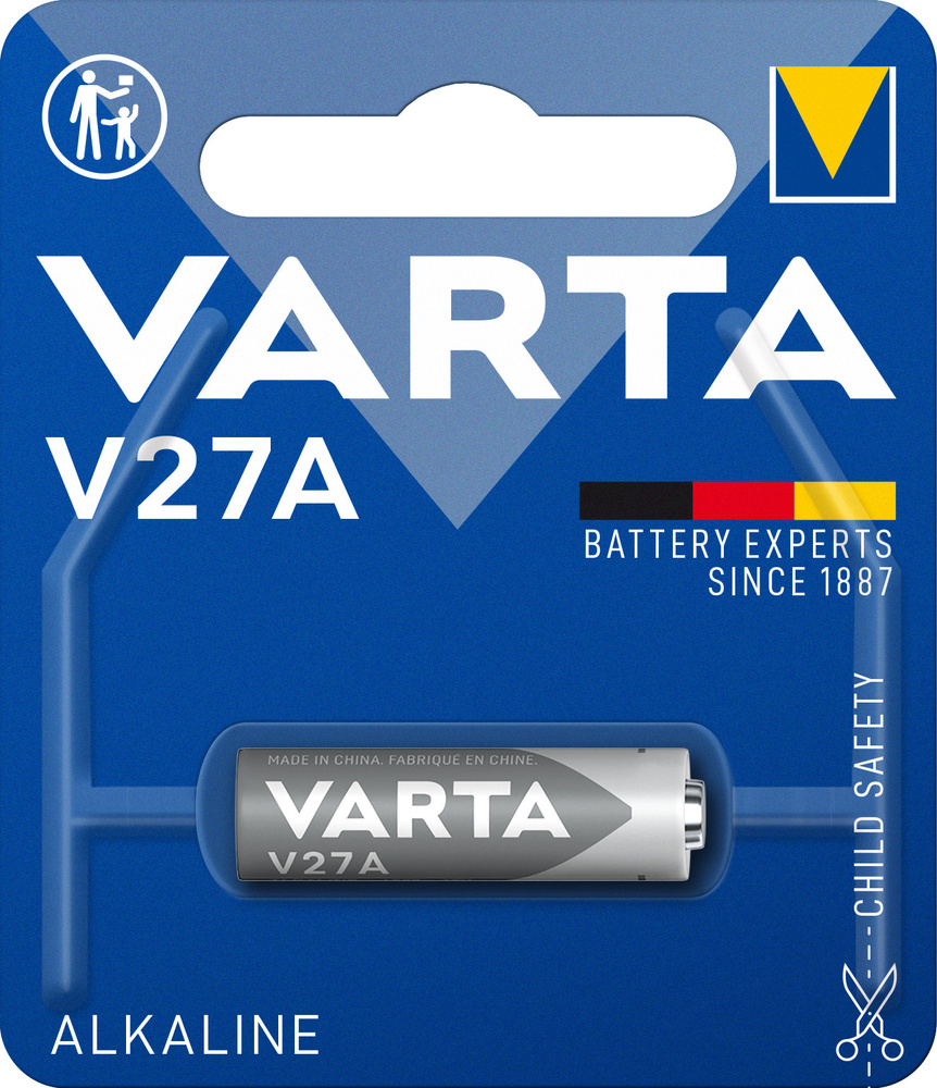 Varta Батарейка 8LR732 (A27, GP27A, MN27, L828, V27A, A27BP, G27A), Щелочной тип, 12 В, 1 шт  #1