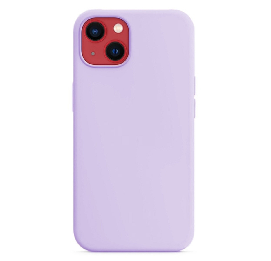 Силиконовый чехол на iPhone 13 mini (на айфон 13 мини),  сиреневый-лавандовый - купить с доставкой по выгодным ценам в  интернет-магазине OZON (468393957)