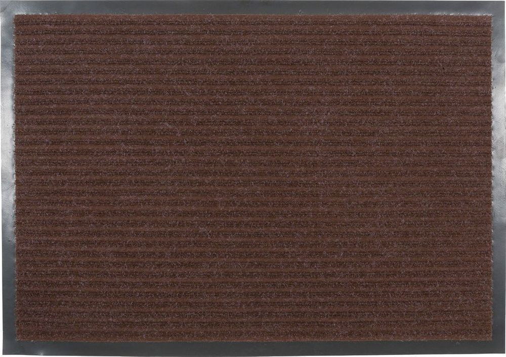 Коврик влаговпитывающий "Ребристый" 80х120 см, коричневый, SUNSTEP  #1