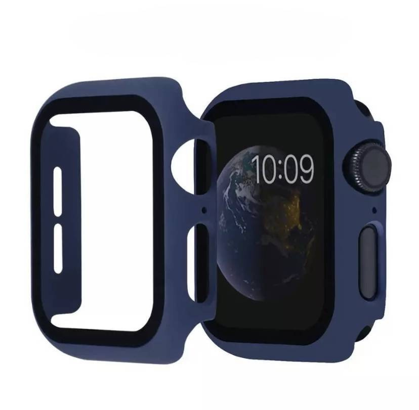 Защитный пластиковый чехол (кейс) Apple Watch Series 7 8 (Эпл Вотч) 45 мм для экрана/дисплея и корпуса #1