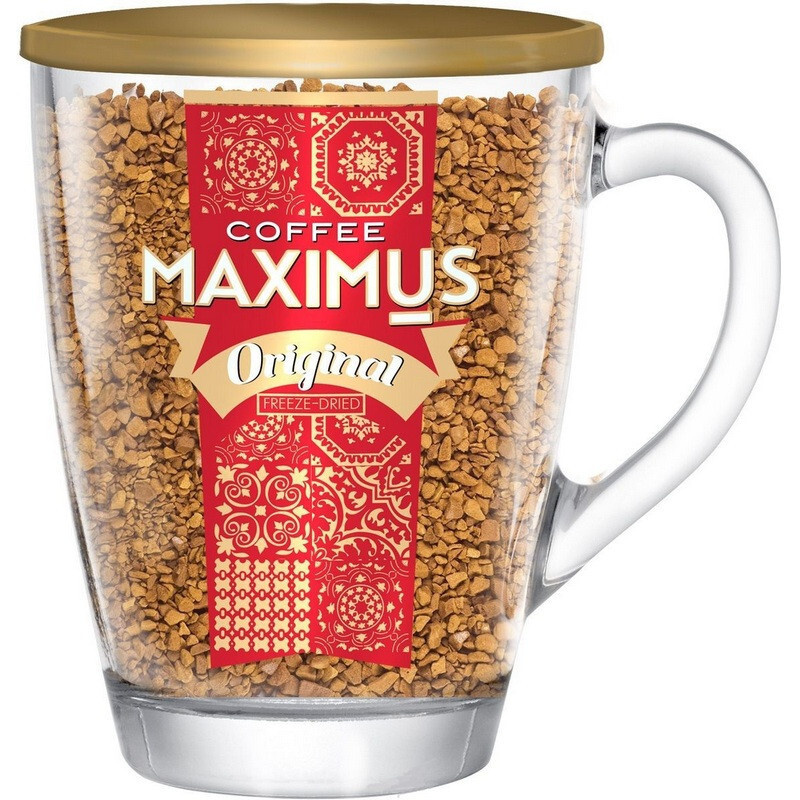 Maximus Original растворимый кофе в стеклянной кружке, 70г #1