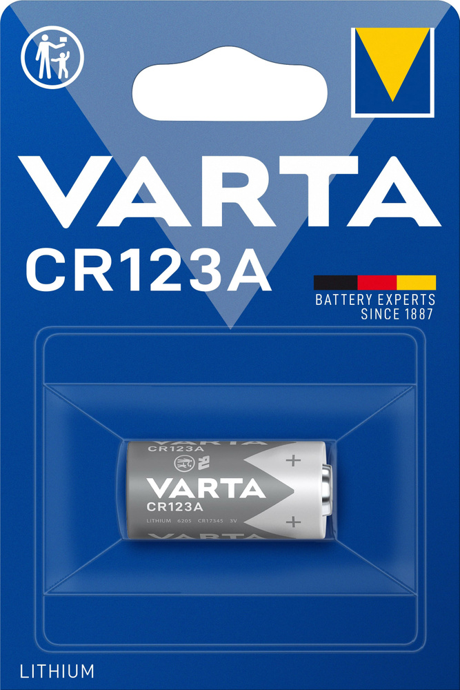 Varta Батарейка 16340 (Tenergy 30200, R123, CR123), Литиевый тип, 3 В, 1 шт #1