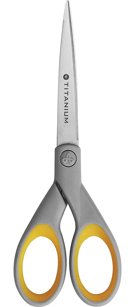 Ножницы универсальные Westcott TITANIUM 18см, титановое покрытие, резиновые вставки, блистер  #1