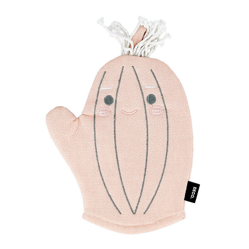 DECO. мочалка-рукавица для тела кесса (funny cactus) #1