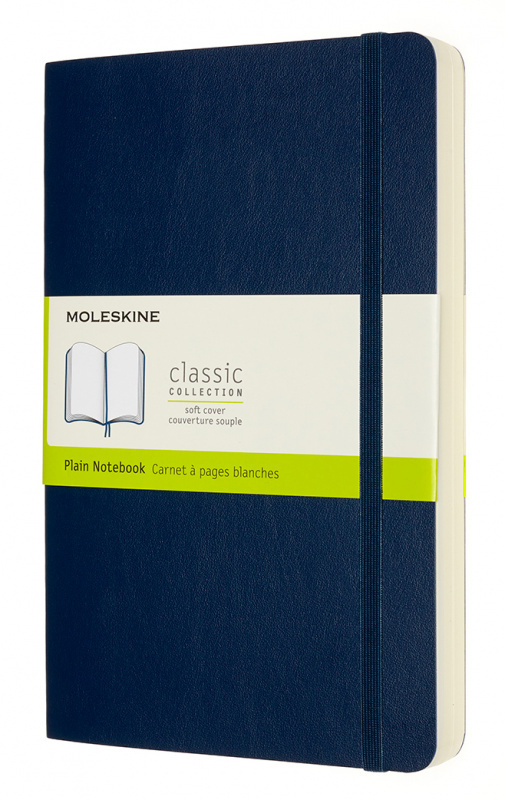 Блокнот без разметки Moleskine CLASSIC SOFT EXPENDED QP618EXPB20 13х21см 400стр. мягкая обложка, синий #1